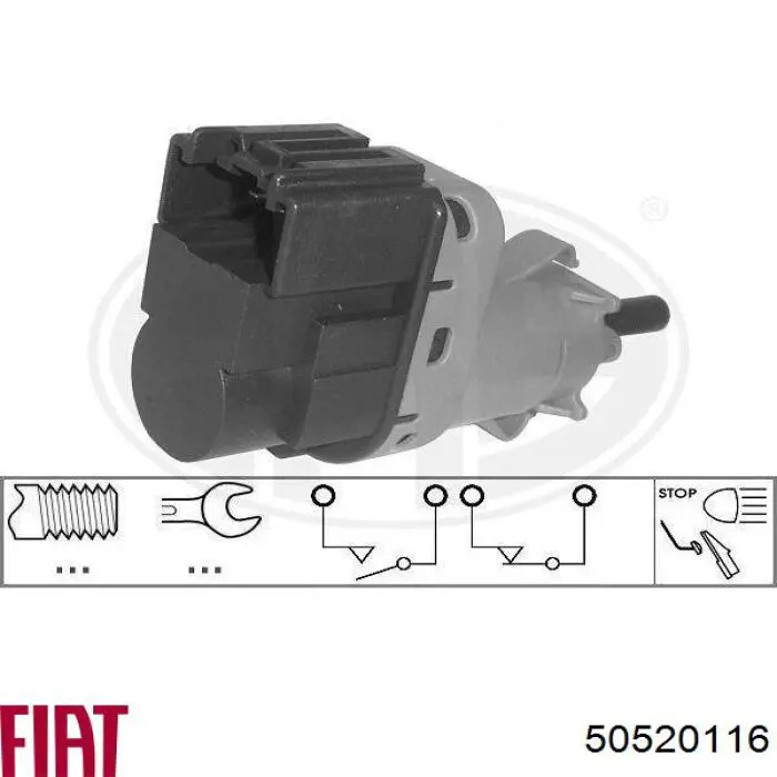 Interruptor de luz de freno Fiat/Alfa/Lancia 50520116 precio, desde 9,73 EUR