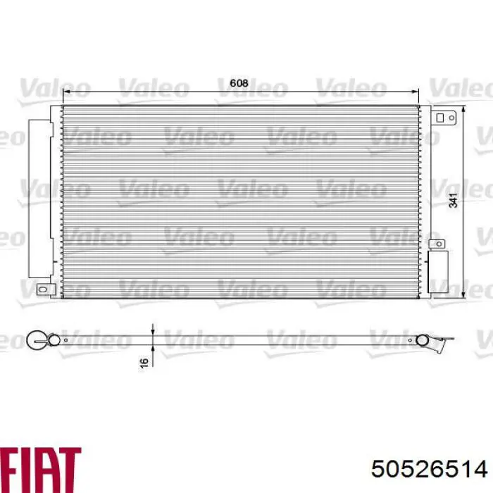 Comprar 50526514 Fiat/Alfa/Lancia Condensador de aire acondicionado