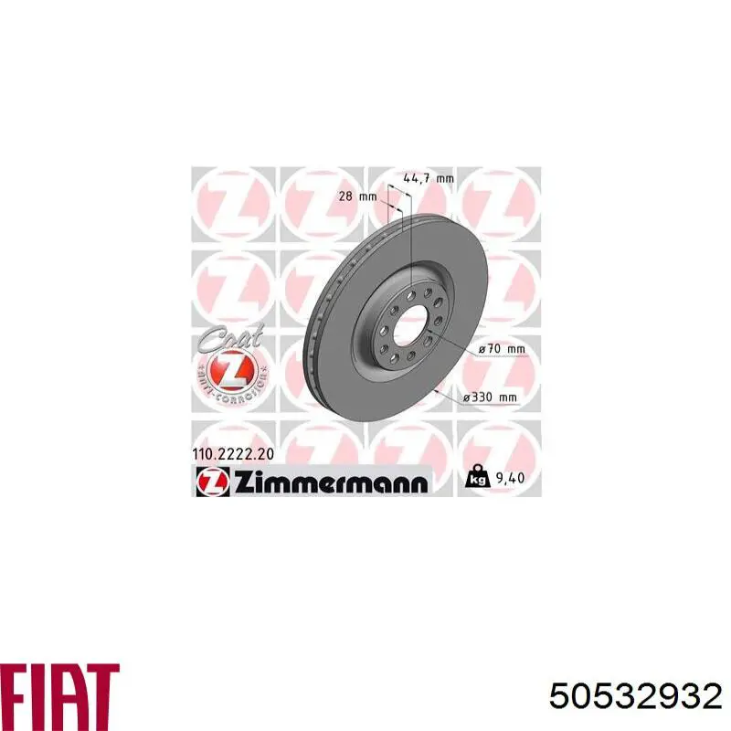 Frenos delanteros Fiat/Alfa/Lancia 50532932 precio, desde 96,90 EUR