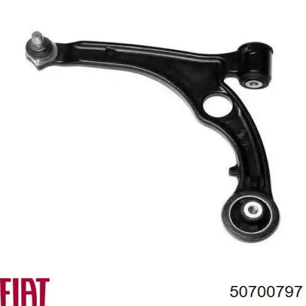 Brazo inferior izquierdo de la suspensión delantera 50700797 Fiat/Alfa/Lancia