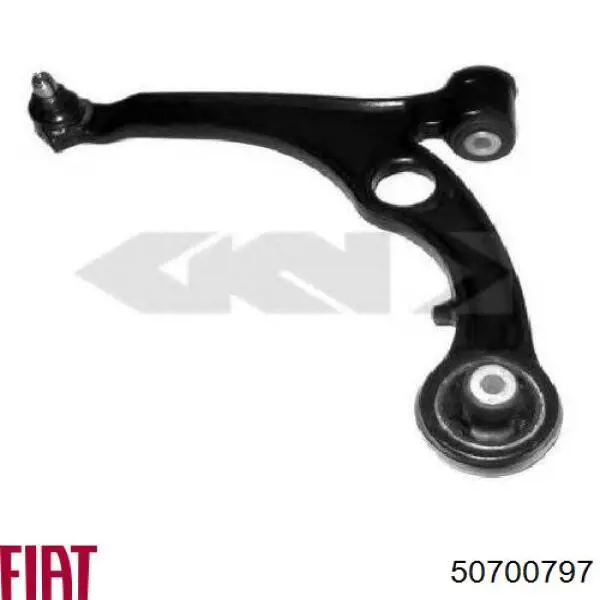 Brazo inferior izquierdo de la suspensión delantera Fiat/Alfa/Lancia 50700797