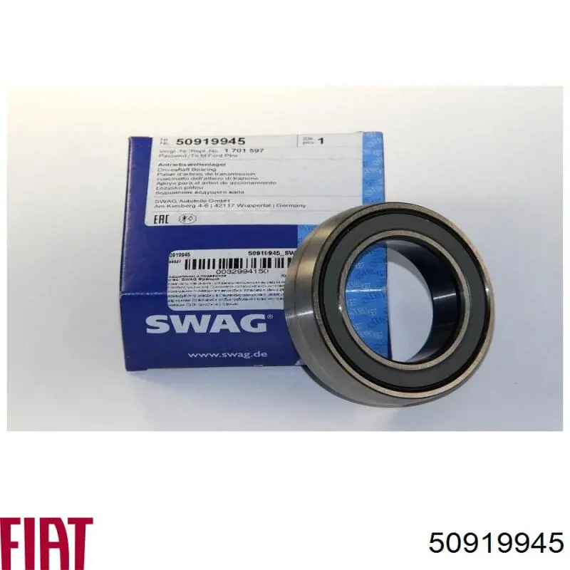 50919945 Fiat/Alfa/Lancia Soporte de rodamiento intermedio del semieje delantero