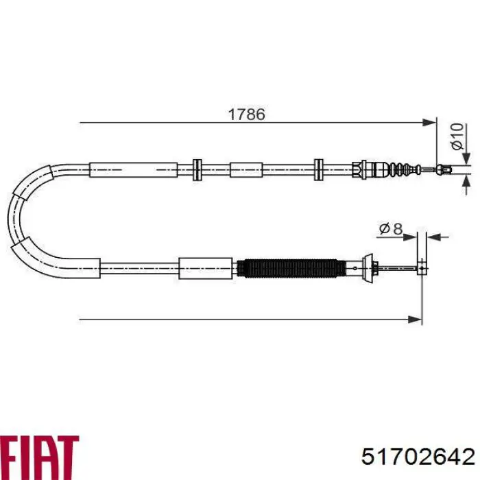 Comprar 213002 Beca Cables Cable de freno de mano trasero izquierdo