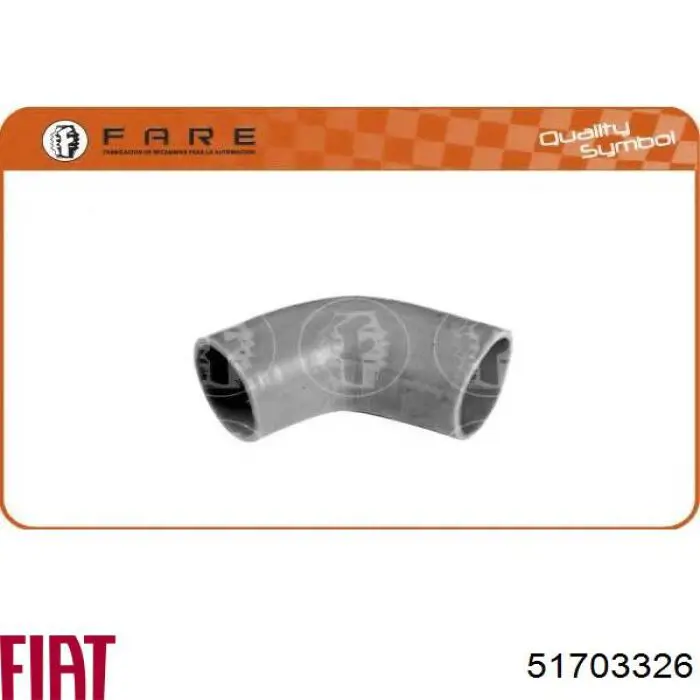 51703326 Fiat/Alfa/Lancia tubo flexible de aire de sobrealimentación derecho