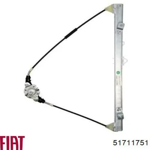 Mecanismo de elevalunas delantero izquierdo 51711751 Fiat/Alfa/Lancia
