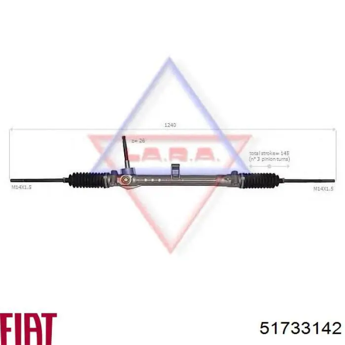 Comprar 51733142 Fiat/Alfa/Lancia Cremallera