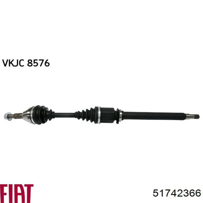 Semieje delantero derecho Fiat/Alfa/Lancia 51742366 precio, desde 158,54 EUR
