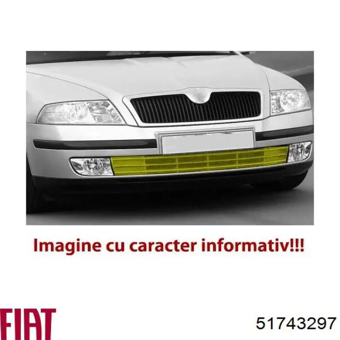 Rejilla de ventilación, parachoques trasero, derecha para Fiat Multipla (186)