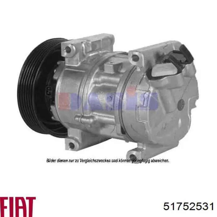 Compresor de aire acondicionado 51752531 Fiat/Alfa/Lancia