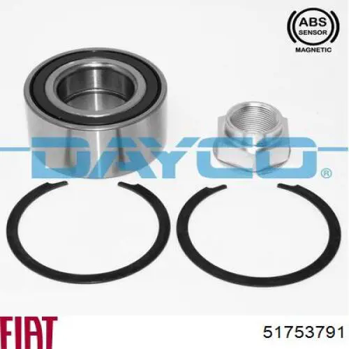 Cojinete de rueda delantero Fiat/Alfa/Lancia 51753791 precio, desde 28,22 EUR