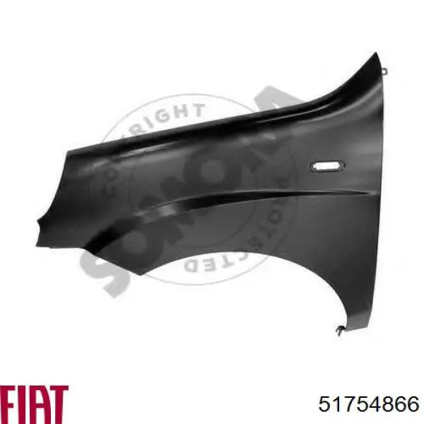 Aleta delantera izquierda Fiat/Alfa/Lancia 51754866 precio, desde 107,26 EUR