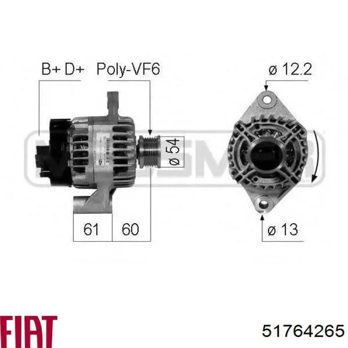 Alternador del motor Fiat/Alfa/Lancia 51764265 precio, desde 140,39 EUR