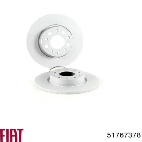 Disco de freno trasero 51767378 Fiat/Alfa/Lancia