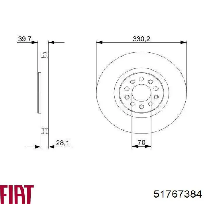 Frenos delanteros Fiat/Alfa/Lancia 51767384 precio, desde 77,55 EUR