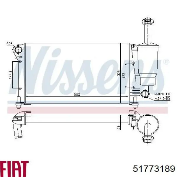 Água radiador Fiat/Alfa/Lancia 51773189 precio, desde 72,78 EUR