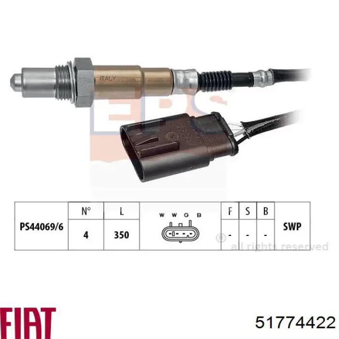 Sonda de oxígeno Fiat/Alfa/Lancia 51774422 precio, desde 43,02 EUR