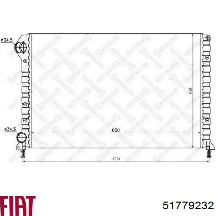 Água radiador Fiat/Alfa/Lancia 51779232 precio, desde 71,74 EUR