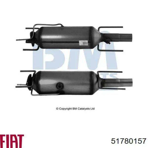 51780157 Fiat/Alfa/Lancia filtro hollín/partículas, sistema escape