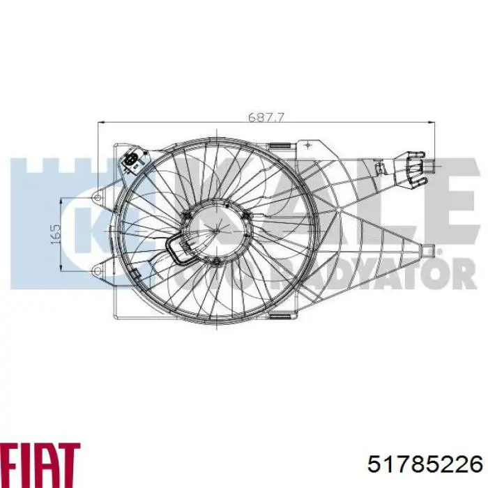 Ventilador, refrigeración motor Fiat/Alfa/Lancia 51785226 precio, desde 101,64 EUR