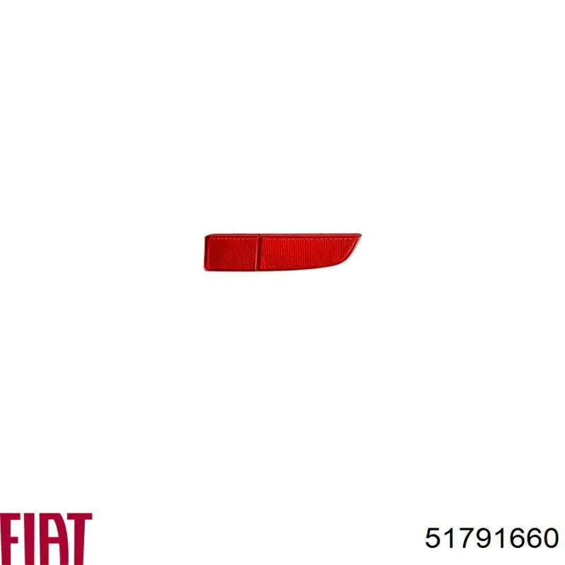 Comprar 51791660 Fiat/Alfa/Lancia Reflector del parachoques trasero derecho