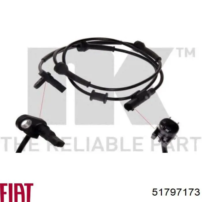 AF01895 Alfa E-Parts Sensor de rueda abs