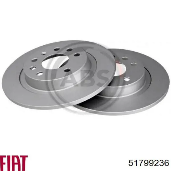 Disco de freno trasero 51799236 Fiat/Alfa/Lancia