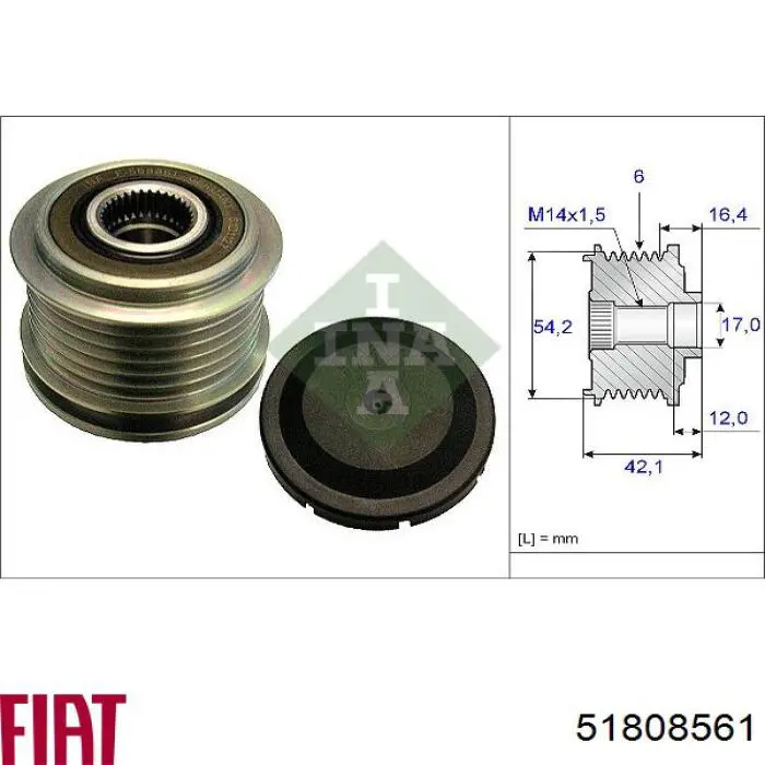 Alternador del motor Fiat/Alfa/Lancia 51808561 precio, desde 231,97 EUR