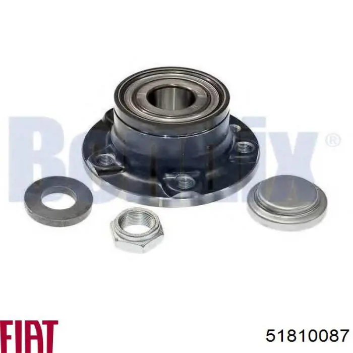 Cubo de rueda trasero 51810087 Fiat/Alfa/Lancia
