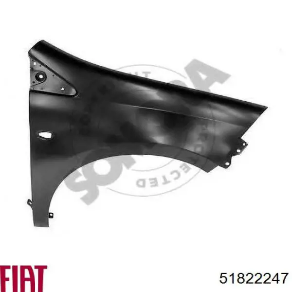 Guardabarros delanteros derecho Fiat/Alfa/Lancia 51822247 precio, desde 117,61 EUR