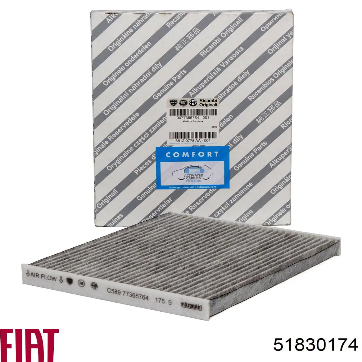 El filtro de aire Fiat/Alfa/Lancia 51830174 precio, desde 8,06 EUR
