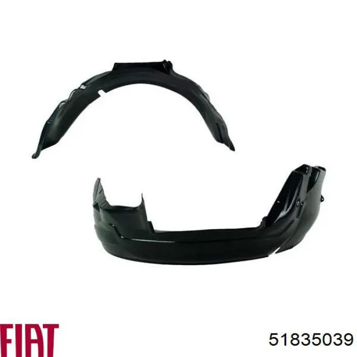 Guardabarros interior derecho, aleta delantera Fiat/Alfa/Lancia 51835039 precio, desde 21,13 EUR