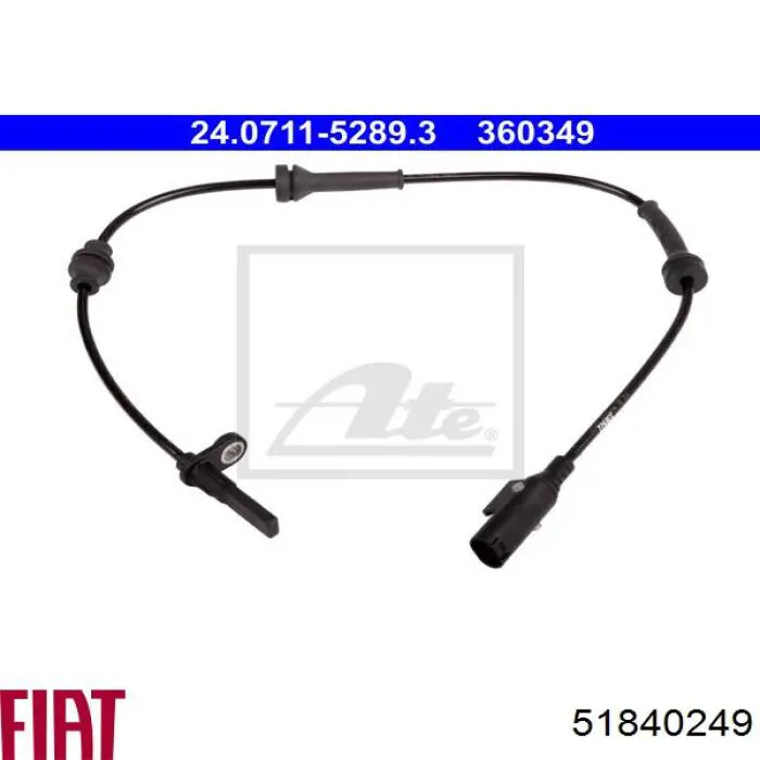 51840249 Fiat/Alfa/Lancia sensor abs trasero