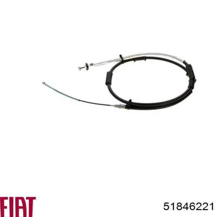 51846221 Fiat/Alfa/Lancia cable de freno de mano trasero izquierdo