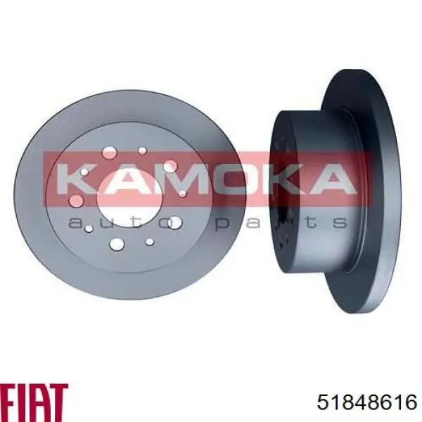 Disco de freno trasero 51848616 Fiat/Alfa/Lancia