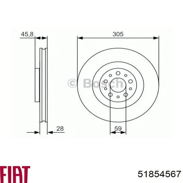 51854567 Fiat/Alfa/Lancia Discos