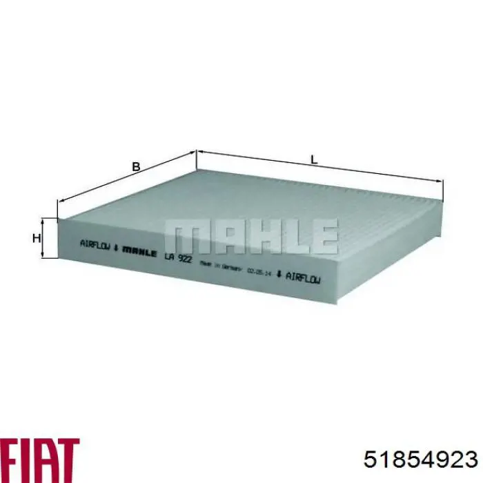 Comprar 51854923 Fiat/Alfa/Lancia Filtro de aire del habitáculo