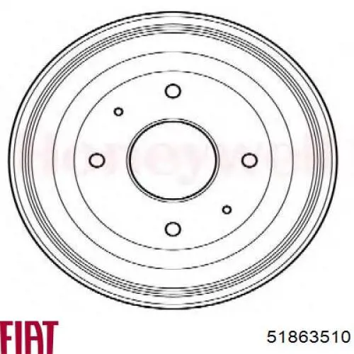 51863510 Fiat/Alfa/Lancia freno de tambor trasero