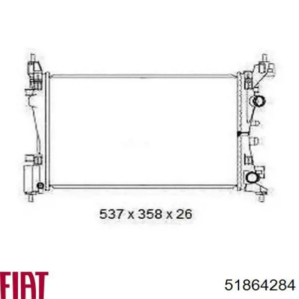 51864284 Fiat/Alfa/Lancia radiador