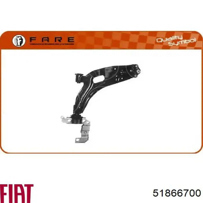 Brazo inferior derecho de la suspensión delantera Fiat/Alfa/Lancia 51866700 precio, desde 60,98 EUR