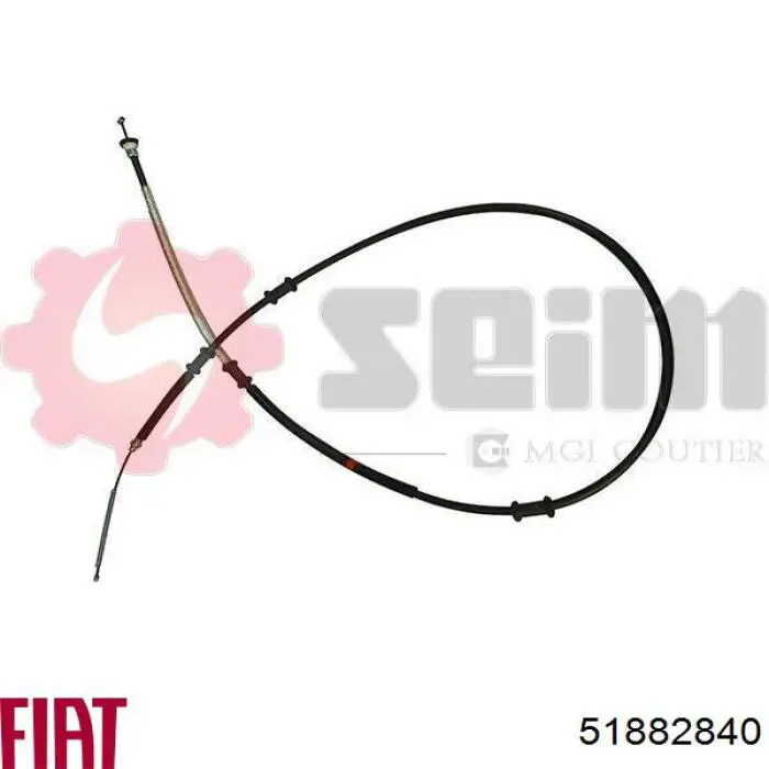 522110 Opel cable de freno de mano trasero derecho/izquierdo