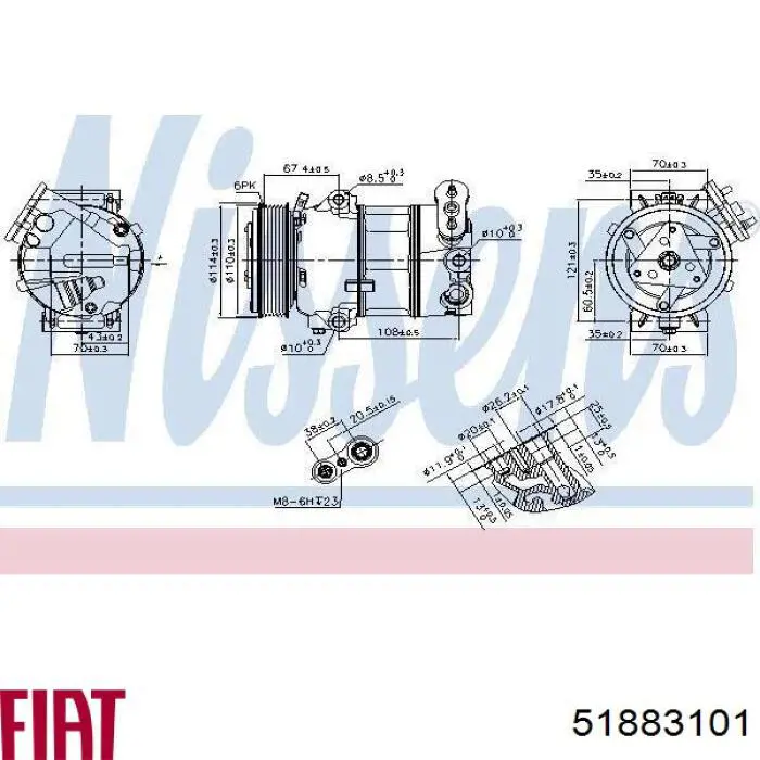 Compresor ac Fiat/Alfa/Lancia 51883101 precio, desde 169,88 EUR