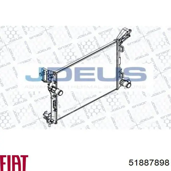Radiador 51887898 Fiat/Alfa/Lancia