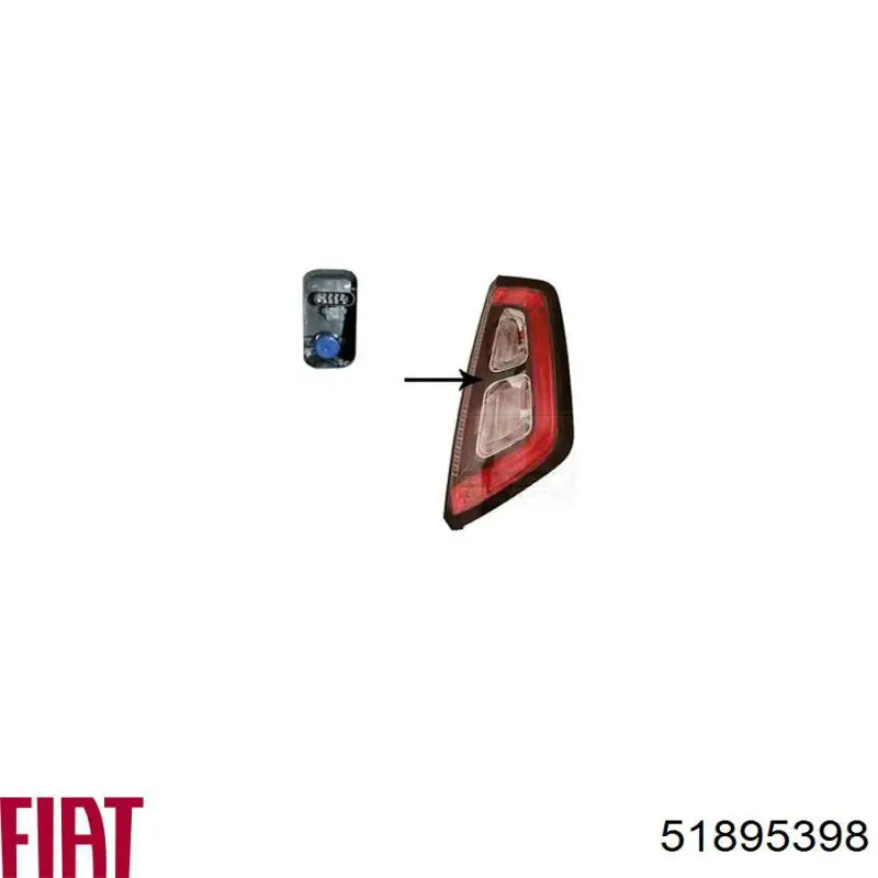 Comprar 51895398 Fiat/Alfa/Lancia Piloto trasero derecho