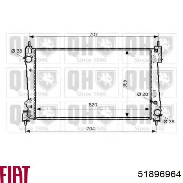 Água radiador Fiat/Alfa/Lancia 51896964 precio, desde 61,07 EUR