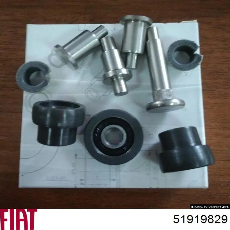 Rodillo inferior izquierdo de puerta lateral corrediza 51919829 Fiat/Alfa/Lancia