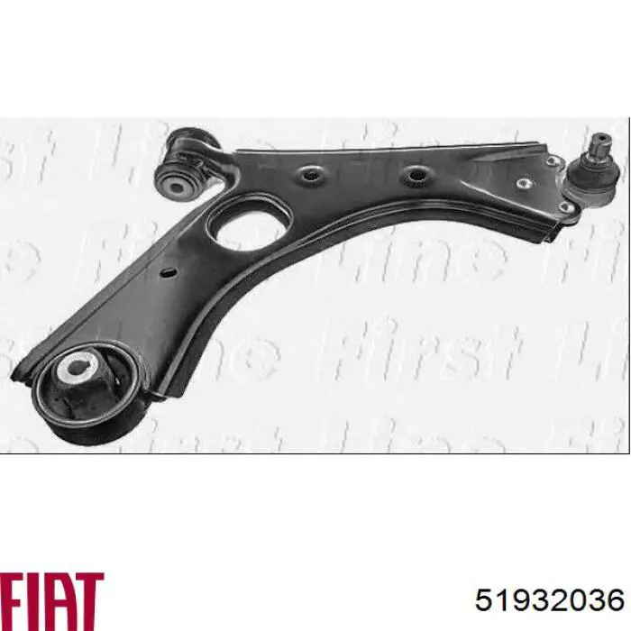 51932036 Fiat/Alfa/Lancia Brazo inferior derecho de la suspensión delantera