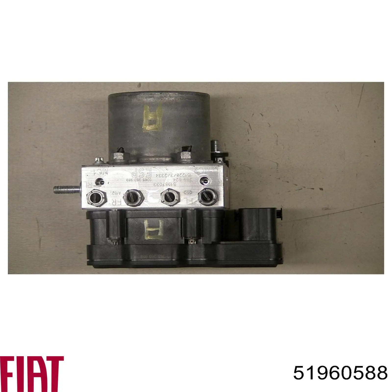 Sensor revoluciones de la rueda, trasero Fiat/Alfa/Lancia 51960588