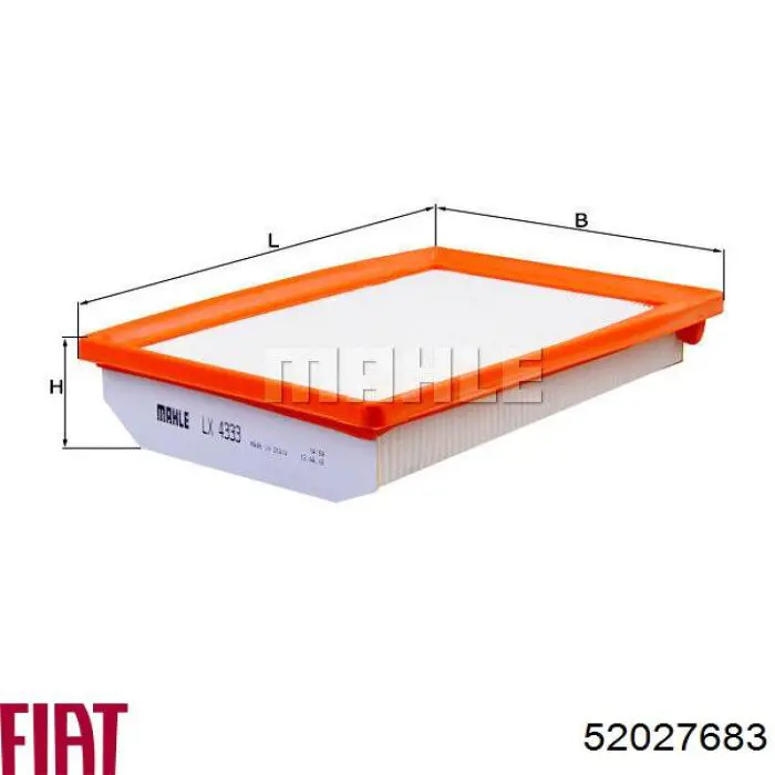 Filtro de aire 52027683 Fiat/Alfa/Lancia