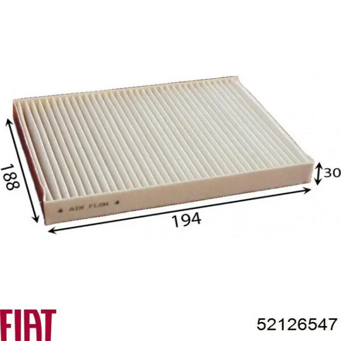 Comprar 52126547 Fiat/Alfa/Lancia Filtro de aire del habitáculo