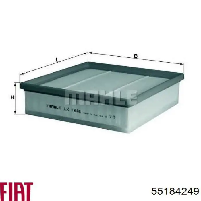 Filtro de aire 55184249 Fiat/Alfa/Lancia